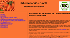 Desktop Screenshot of habedank-saefte.de